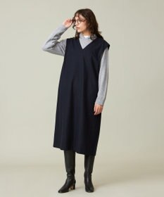 J.PRESS YORK STREET 【WOMEN】ショルダータックジャンパースカート