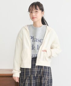 earth music&ecology パーカー付きミリタリーブルゾン