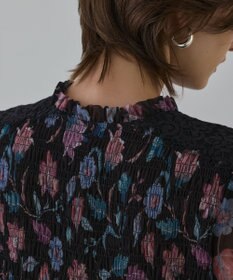 GRACE CONTINENTAL サラサプリントティアードワンピース