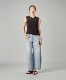 Chacott HandsomeCotton チュールノースリーブTシャツ