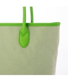 UNBILLION ペルケ perche / キャンバス・蛍光シープレザートートバッグ