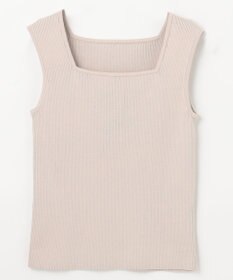 GRACE CONTINENTAL スクエアリブニットトップ