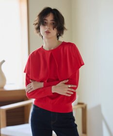 #Newans 【洗える】ケープカラープルオーバー