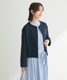 Green Parks ef-de ツイードノーカラージャケット