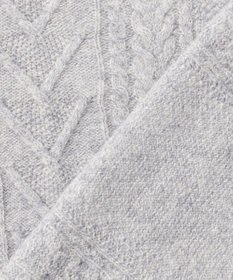 J.PRESS MEN ウール×カシミヤの上質素材【Cash Lamb's Wool】ケーブルクルーネック ニット_25年モデル
