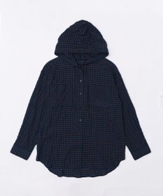 WEGO フードチェックBIGシャツ