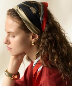 23区 【先行予約】タッセルモチーフ シルク ダイヤ スカーフ