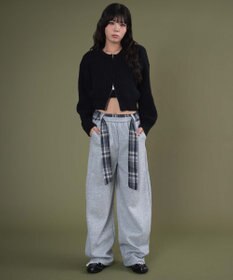 WEGO ダブルZIPニットカーデ