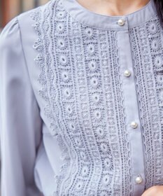 Tiaclasse 【新色追加・洗える】レースブラウス