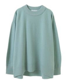 Green Parks もちやわモックネックニットプルオーバー