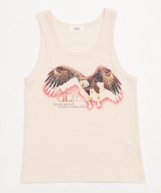 WEGO グラフィックリブタンクトップ