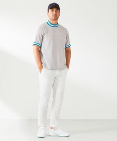 23区GOLF 【23Fondation】【吸水速乾/UVケア】ライトダンボール モックネック