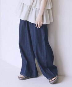 earth music&ecology イージータックワイドデニム