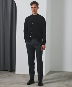 GOTAIRIKU 体温調整に【洗える/チクチクしにくい/ピリングしにくい】イタリア糸 ハイゲージ カーディガン_WOOL100%