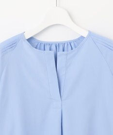 UNFILO 【洗える/シワになりにくい】イージーケア タックスリーブブラウス