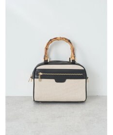 earth music&ecology バンブーテイストハンドルバッグ