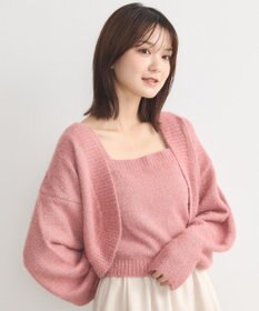 earth music&ecology ＳＥＴ２点スパンコールニットボレロ×タンク