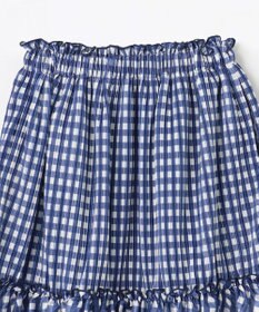 組曲 KIDS 【110-140㎝】ギンガムチェックプリーツ スカート