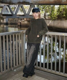 WEGO 【ユニセックス着用ITEM】ピグメントロゴニットプルオーバー