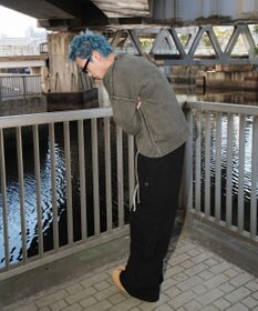 WEGO 【ユニセックス着用ITEM】ピグメントロゴニットプルオーバー