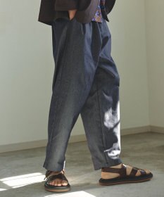 UNFILO MENS 【新色追加】FINE MOVE デニム イージーギャザーパンツ [24年商品]