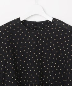 自由区 【WEB&一部店舗限定・サラリ触感】コットンサッカープリント ブラウス