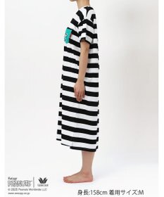 WACOAL ワコール_リラックス＆スリープ ネグリジェ 4分袖 綿100%(本体) PEANUTS スヌーピー ロング丈(ふくらはぎ付近) レディース FNT156 /ワコール