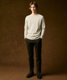 JOSEPH ABBOUD 【オリジナルオーガニックコットン使用/サスティナブル/伸縮/保形性】JOE COTTON ワッフル クルーネックＴシャツ