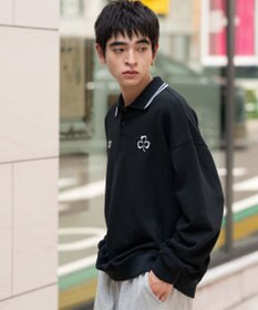 WEGO 【ユニセックス着用ITEM/MLサイズ展開】モチーフロゴポロスウェット