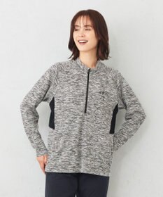 JOSEPH ABBOUD MOUNTAIN 【UNISEX】ランダムスラブリップハーフジップ