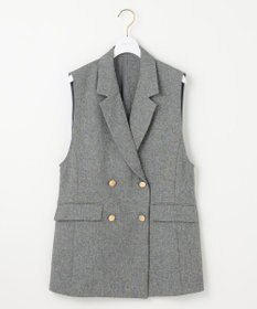 ANY SIS 【洗える】ツイード ジレ