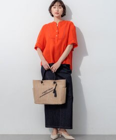 23区 S 【先行予約】LIBECOリネン はしごレース ブラウス