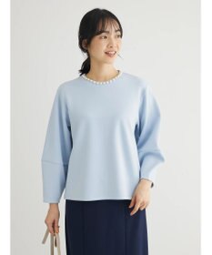 Green Parks パール付ポンチカットプルオーバー