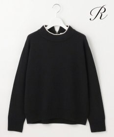 23区 L 【R(アール)】マイクロンメリノウール パールトリム ニット