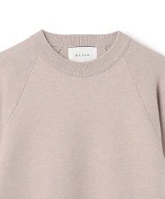BEIGE， 【洗える】TAFT / コットンカシミヤスウェットニットトップス