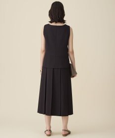 自由区 【セットアップ対応】リネンライクシンセティックノースリーブ ブラウス