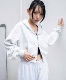 WEGO ショートZIPパーカー