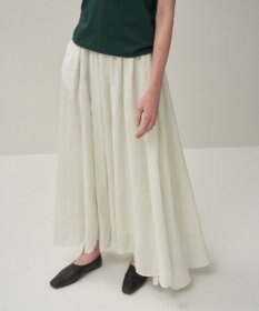 ATON NATURAL DYED LINEN LAWN | ギャザースカート