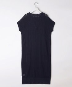 自由区 【ワコールコラボ】【カタログ掲載・洗える】レーシーニット ドレス