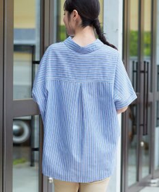 Tiaclasse リネンミックススキッパーシャツ