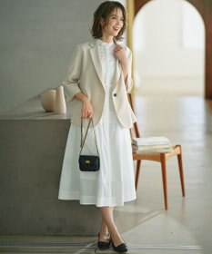 組曲 L エンブロイダリーレース シャーティング ワンピース