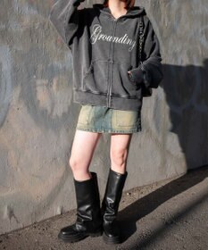 WEGO ヴィンテージウォッシュカーゴミニスカート