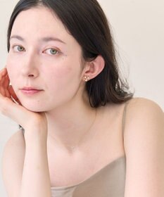 Phoebe 〈痛くないシリーズ/金属アレルギー対応〉パールブーケライトフィットイヤリング　小粒パール