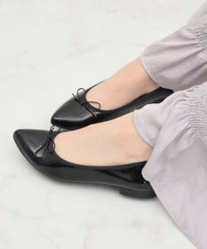 Bridget Birkin 【Bridget Birkin】ポインテッドリボンレインフラットパンプス