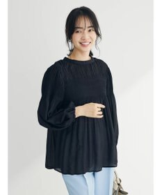 Green Parks マジョリカプリーツブラウス