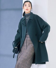 23区 【VERYベストアウター大賞「ロングアウター賞」受賞！/滝沢眞規子さん着用】 MANTECOPure リバー チェスターコート ティールグリーン系