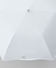 AURORA 【 NINA RICCI（ニナリッチ）】アップリケ刺しゅう/パイピング晴雨兼用傘（折りたたみ傘）