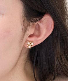 Phoebe 〈痛くないシリーズ/金属アレルギー対応〉パールブーケライトフィットイヤリング　小粒パール