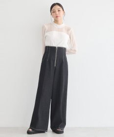 earth music&ecology レースドッキングプルオーバー