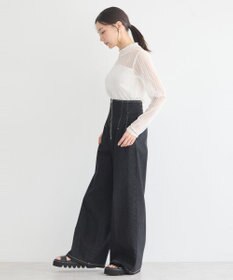 earth music&ecology レースドッキングプルオーバー